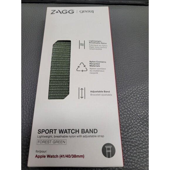 New Zagg Gear4 Sport Watch Band Apple Forest Green 41/40/38mm - Picture 1 of 4